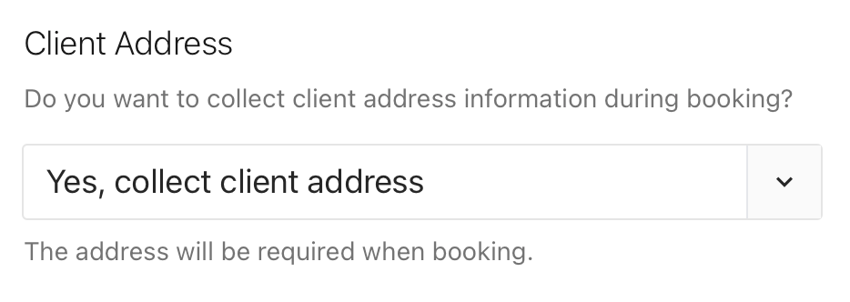 address